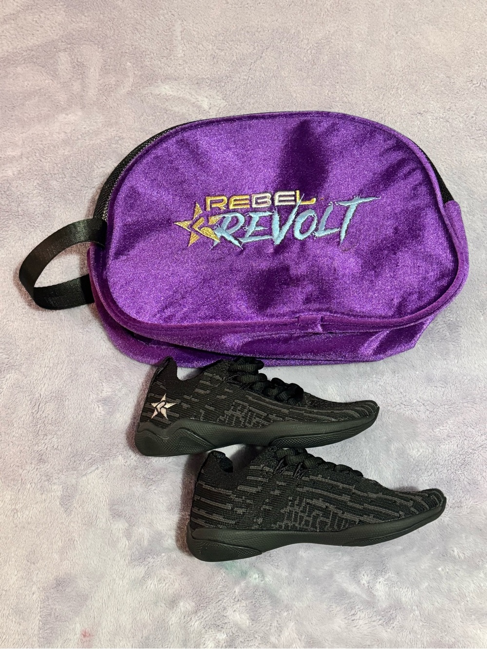 Rebel Revolt Kids' Black Athletic Sneakers